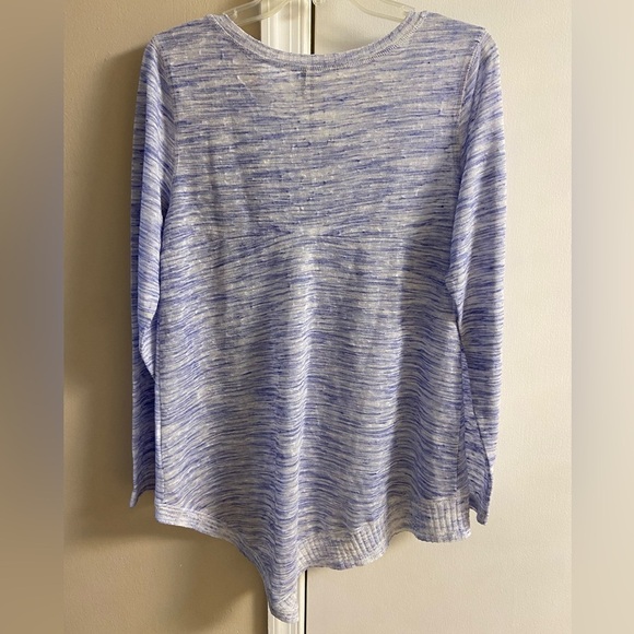 Akemi &Kin Anthropologie the Ezri marled knit asymmetrical‎ tunic top Large - Picture 9 of 11